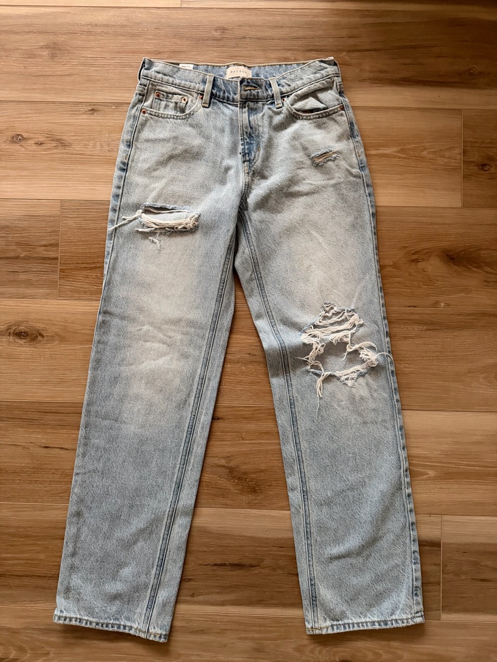 Pac Sun Light Blue Distressed Women's Jeans, size 24